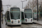 Trams 333 et 340 sur la ligne T3b (RATP) à Colette Besson (Paris)