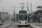 Tram 340 sur la ligne T3b (RATP) à Rosa Parks (Paris)