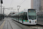 Tram 344 sur la ligne T3b (RATP) à Porte de la Chapelle (Paris)