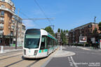 Tram 306 sur la ligne T3b (RATP) à Porte des Lilas (Paris)