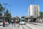 Tram 332 sur la ligne T3b (RATP) à Porte de Vincennes (Paris)