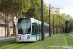 Tram 357 sur la ligne T3b (RATP) à Porte des Lilas (Paris)