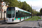 Tram 357 sur la ligne T3b (RATP) à Porte des Lilas (Paris)