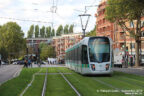 Tram 357 sur la ligne T3b (RATP) à Porte des Lilas (Paris)