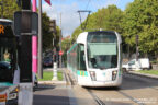 Tram 357 sur la ligne T3b (RATP) à Porte de Bagnolet (Paris)