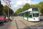 Tram 354 sur la ligne T3b (RATP) à Porte de Bagnolet (Paris)