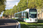 Tram 353 sur la ligne T3b (RATP) à Porte des Lilas (Paris)