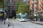 Tram 357 sur la ligne T3b (RATP) à Porte des Lilas (Paris)