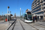 Tram 818 sur la ligne T8 (RATP) à Saint-Denis