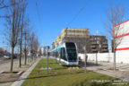 Tram 813 sur la ligne T8 (RATP) à Saint-Denis