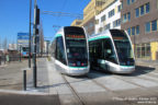 Trams 811 et 810 sur la ligne T8 (RATP) à Saint-Denis