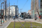 Tram 801 sur la ligne T8 (RATP) à Saint-Denis