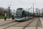 Tram 814 sur la ligne T8 (RATP) à Saint-Denis