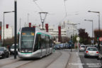 Tram 805 sur la ligne T8 (RATP) à Villetaneuse