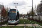 Tram 801 sur la ligne T8 (RATP) à Villetaneuse