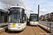 Bombardier Flexity 2 n°6373 et Bombardier Siemens MGT6-2 Hermelijn n°6316 sur la ligne T3 (De Lijn) à Gand (Gent)