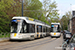 Bombardier Flexity 2 n°6355 et Bombardier Siemens MGT6-2 Hermelijn n°6319 sur la ligne T3 (De Lijn) à Gand (Gent)