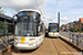 Bombardier Flexity 2 n°6373 et Bombardier Siemens MGT6-2 Hermelijn n°6316 sur la ligne T3 (De Lijn) à Gand (Gent)